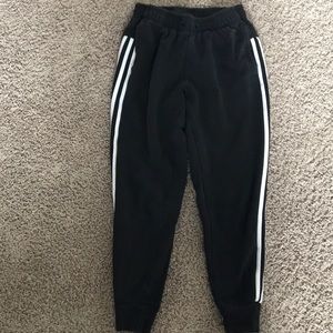 Black Adidas sweatpants